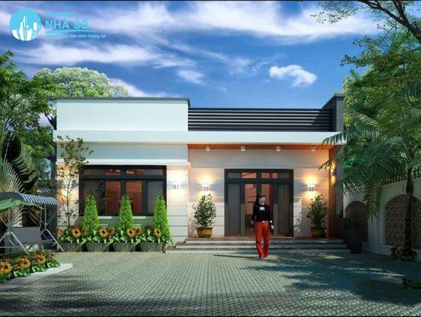 Mẫu Nhà Cấp 4 Mái Bằng 3 Phòng Ngủ lấy ý tưởng từ biệt thự