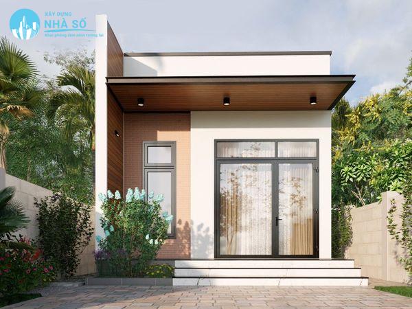 Mẫu Nhà Cấp 4 Mái Bằng 5×20 nhà phố