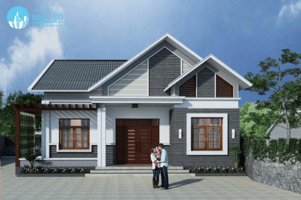 Mẫu nhà cấp 4 mái thái 300 triệu đẹp