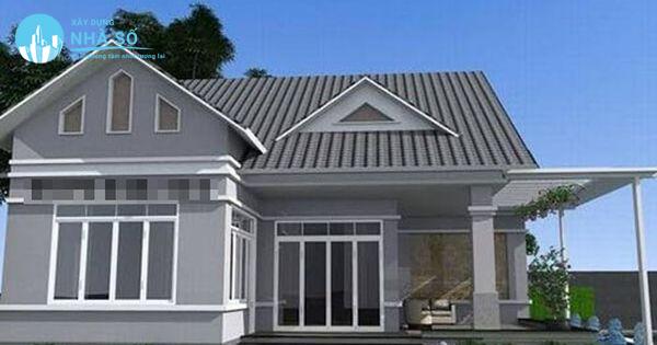 Mẫu nhà cấp 4 mái thái 300 triệu hiện đại