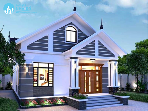 Mẫu nhà cấp 4 mái thái 300 triệu sang trọng