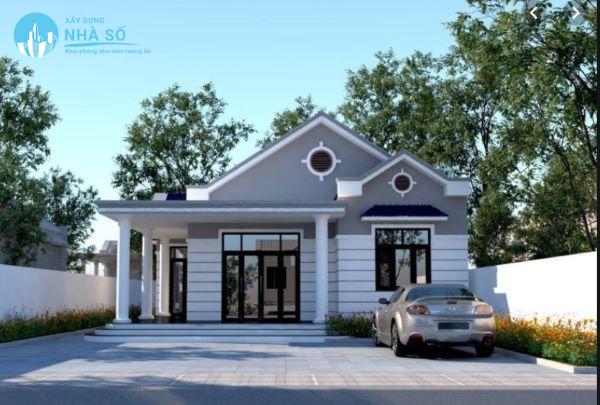 Mẫu nhà cấp 4 mái thái 300 triệu tiện nghi