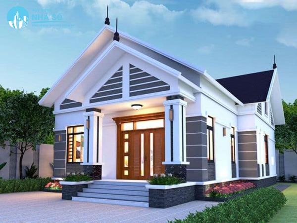 Mẫu nhà cấp 4 mái thái 8x12m kiểu mới