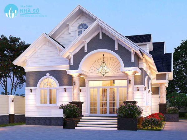 Mẫu nhà cấp 4 mái thái 8x12m sang trọng