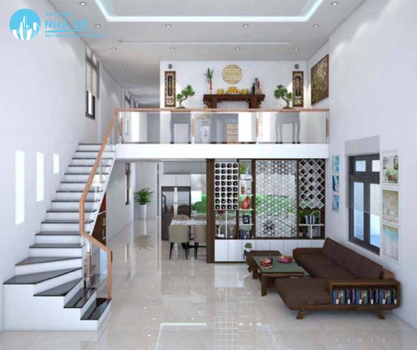 Mẫu nhà cấp 4 mái thái gác lửng 400 triệu đơn giản