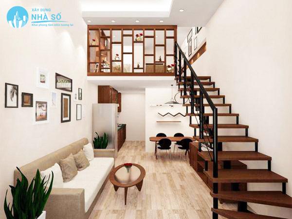 Mẫu nhà cấp 4 mái thái gác lửng 400 triệu mang cảm giác ấm cúng