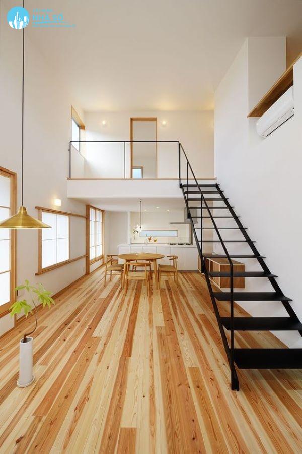 Mẫu nhà cấp 4 gác lửng 3 phòng ngủ hiện đại