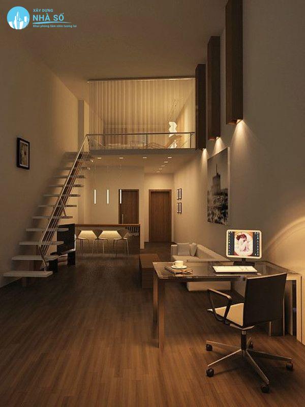 Mẫu nhà cấp 4 gác lửng 300 triệu hiện đại