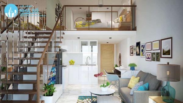 Mẫu nhà cấp 4 có gác lửng 5×12 hiện đại