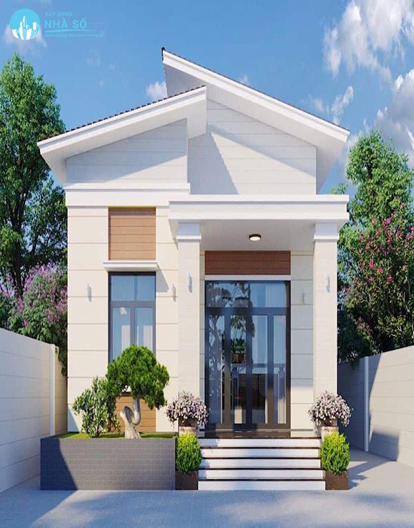 Nhà cấp 4 mái lệch