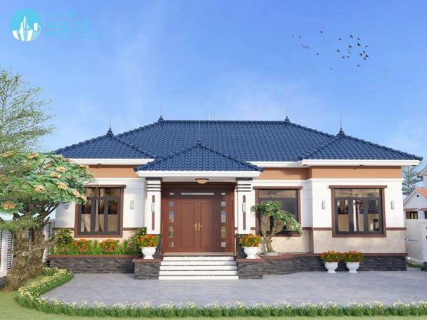 Mẫu nhà cấp 4 mái nhật 4 phòng ngủ ấn tượng