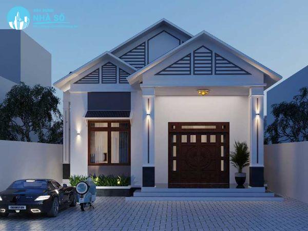 mẫu nhà cấp 4 mái tôn 3 phòng ngủ đẹp
