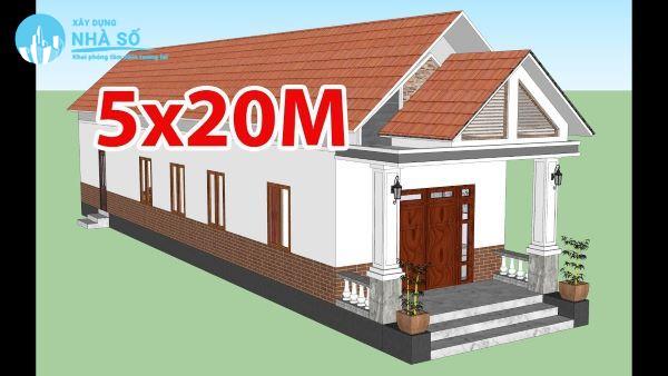 Sơ lược về mẫu nhà cấp 4 mái tôn 5x20