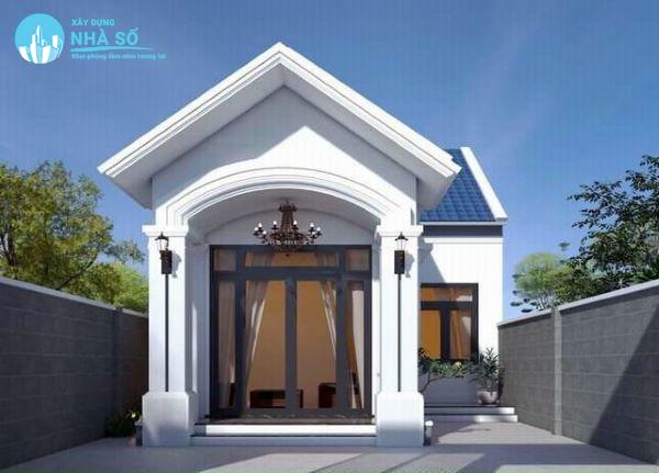 Mẫu nhà cấp 4 mái tôn 5x20 hiện đại
