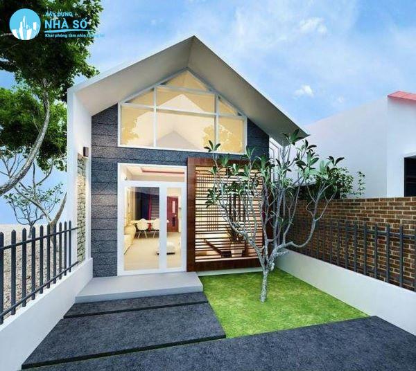 Mẫu nhà cấp 4 mái tôn 5x20 thoáng mát