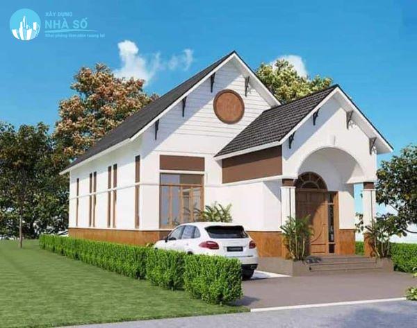 Mẫu nhà cấp 4 mái tôn 5x20 mộc mạc