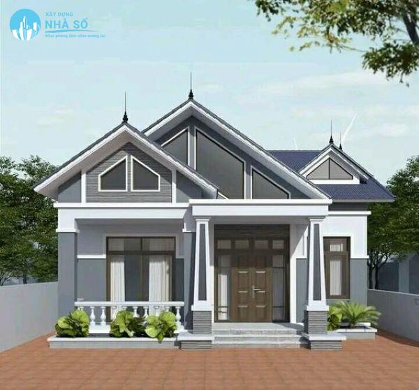 Mẫu nhà cấp 4 100m2 3 phòng ngủ 1 thờ đơn giản