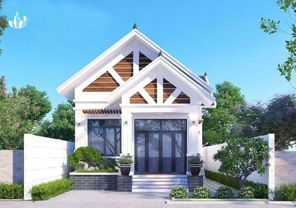 Mẫu nhà cấp 4 100m2 3 phòng ngủ 1 thờ phong cách nhà phố