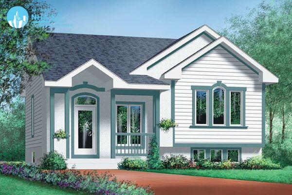 Mẫu nhà cấp 4 2 phòng ngủ 100 triệu tươi sáng