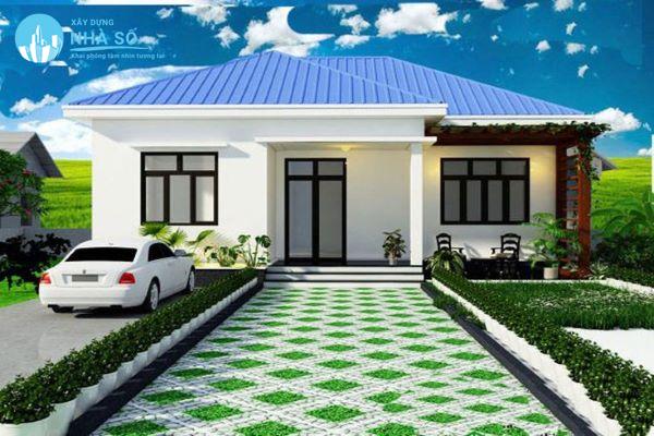 Mẫu nhà cấp 4 2 phòng ngủ 200 triệu thoáng mát