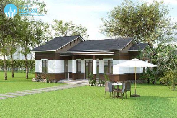 Mẫu nhà cấp 4 2 phòng ngủ 80m2 đẹp