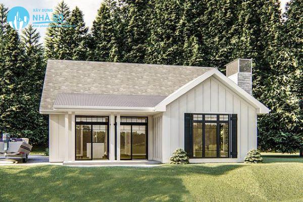 Mẫu nhà cấp 4 2 phòng ngủ 80m2 ấn tượng