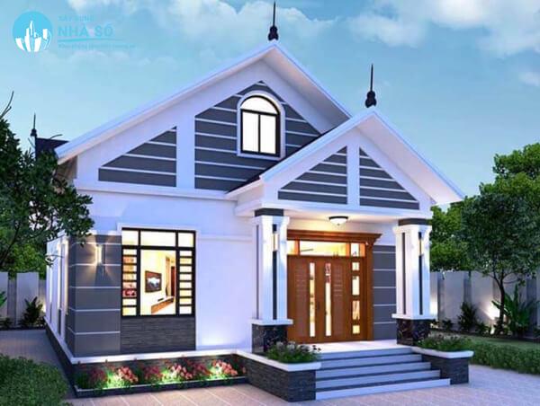Mẫu nhà cấp 4 3 phòng ngủ 1 phòng thờ tiện nghi