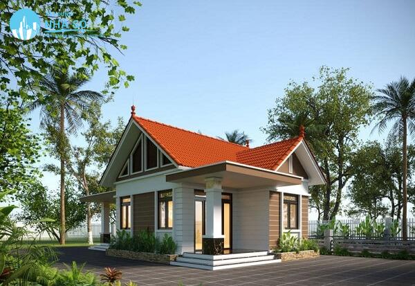 Mẫu nhà cấp 4 3 phòng ngủ 70m2 sang trọng