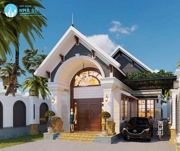 Mẫu nhà cấp 4 100m2 3 phòng ngủ 1 thờ sáng tạo