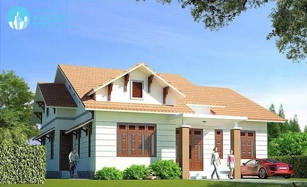 Mẫu nhà cấp 4 120m2 3 phòng ngủ 1 thờ tiện nghi