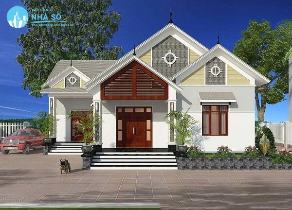 Mẫu nhà cấp 4 3 phòng ngủ 500 triệu sáng tạo
