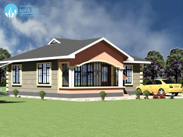 Mẫu nhà cấp 4 3 phòng ngủ 500 triệu thiết kế thông minh