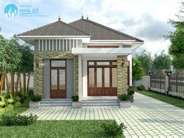 Mẫu nhà cấp 4 3 phòng ngủ 500 triệu phong cách cổ điển