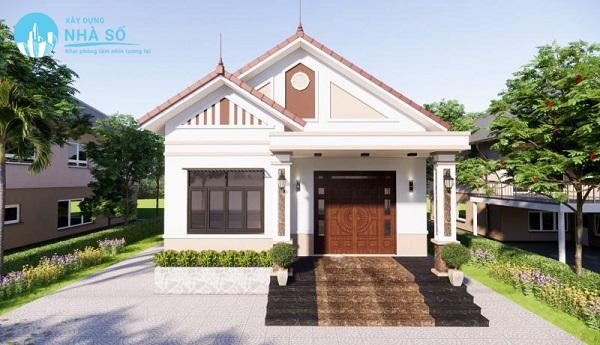Mẫu nhà cấp 4 6x20m 3 phòng ngủ thiết kế thông minh