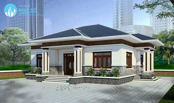 Mẫu nhà cấp 4 7x15m 3 phòng ngủ diện tích nhỏ gọn