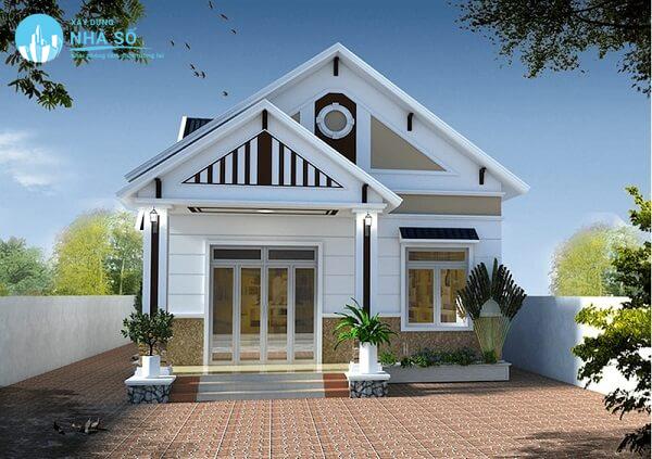 Mẫu nhà cấp 4 3 phòng ngủ 5x20 thiết kế thông minh