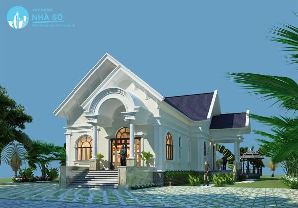 Mẫu nhà cấp 4 7x15m 3 phòng ngủ sang trọng