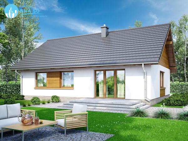 Mẫu nhà cấp 4 8x10m 3 phòng ngủ diện tích nhỏ gọn