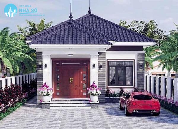 Mẫu nhà cấp 4 8x10m 3 phòng ngủ tối ưu không gian