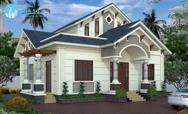 Mẫu nhà cấp 4 8x12m 3 phòng ngủ thiết kế thông minh
