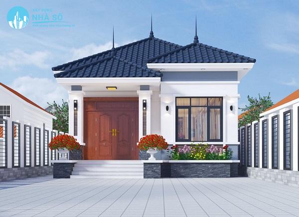 Mẫu nhà cấp 4 3 phòng ngủ 70m2 hiện đại