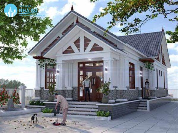 Mẫu nhà cấp 4 3 phòng ngủ 70m2 đẹp