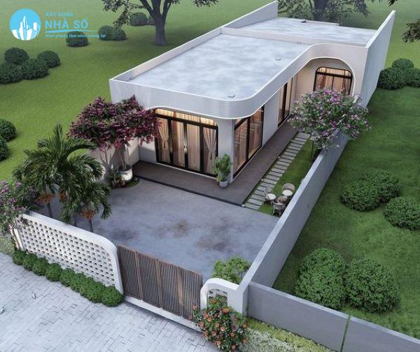 Mẫu nhà cấp 4 3 phòng ngủ 70m2 bắt mắt