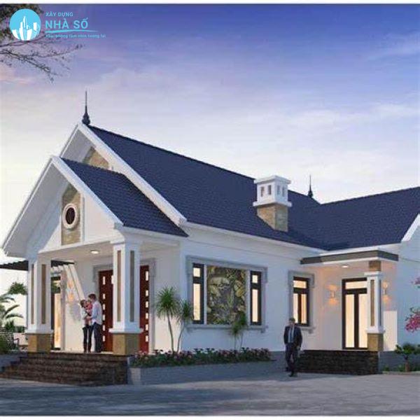 Mẫu nhà cấp 4 3 phòng ngủ 70m2 hiện đại