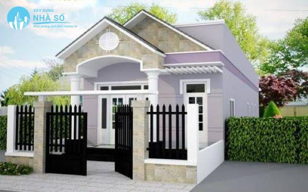 Mẫu nhà cấp 4 3 phòng ngủ 70m2 nhà phố