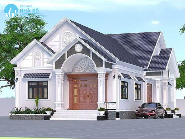 Mẫu nhà cấp 4 3 phòng ngủ 70m2 ấn tượng