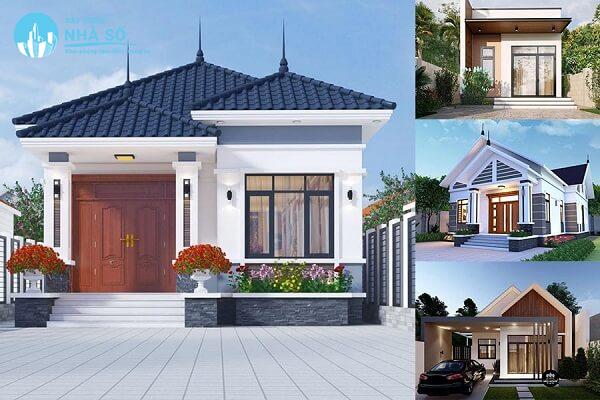 Mẫu nhà cấp 4 3 phòng ngủ 1 phòng thờ tiết kiệm chi phí