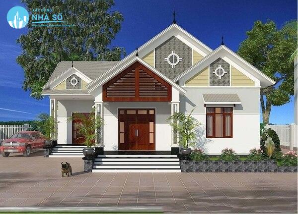 Mẫu nhà cấp 4 3 phòng ngủ 1 phòng thờ tối ưu không gian