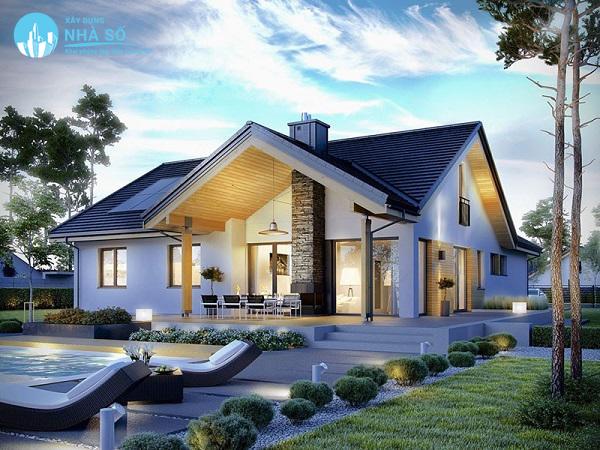 Mẫu nhà cấp 4 4 phòng ngủ 500 triệu tối ưu không gian