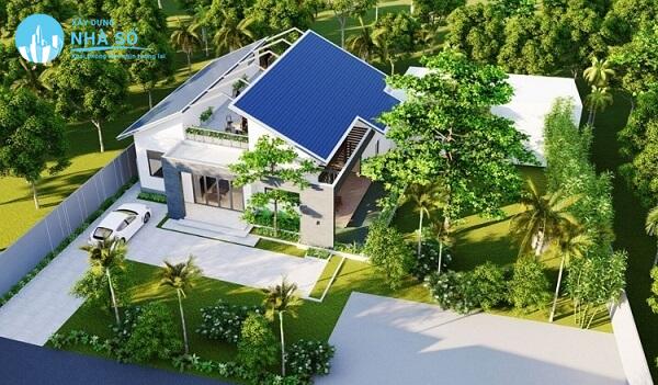 Mẫu nhà cấp 4 4 phòng ngủ 150m2 hiện đại
